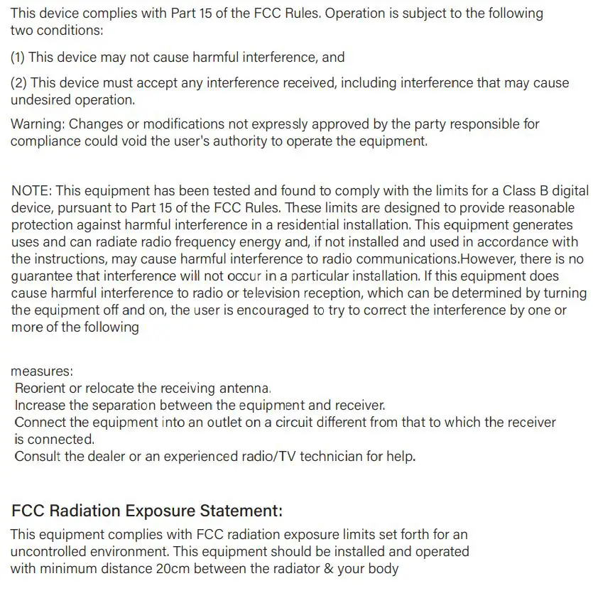 Shenzhen Tenghuiyuan Electronics S01-3 Wireless Charger User Manual - FCC Statement