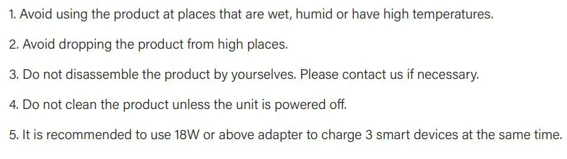 Shenzhen Tenghuiyuan Electronics S01-3 Wireless Charger User Manual - Warning