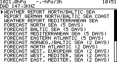 MORER WIB4S NAVTEX and Sea Weather Receiver - DWD Messages