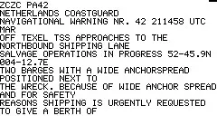 MORER WIB4S NAVTEX and Sea Weather Receiver - NAVTEX Messages 3