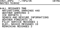 MORER WIB4S NAVTEX and Sea Weather Receiver - NAVTEX Messages