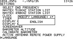 MORER WIB4S NAVTEX and Sea Weather Receiver - Set Language