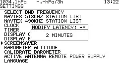 MORER WIB4S NAVTEX and Sea Weather Receiver - Set Screensaver