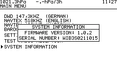 MORER WIB4S NAVTEX and Sea Weather Receiver - System Information