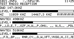 MORER WIB4S NAVTEX and Sea Weather Receiver - Test Radio Reception