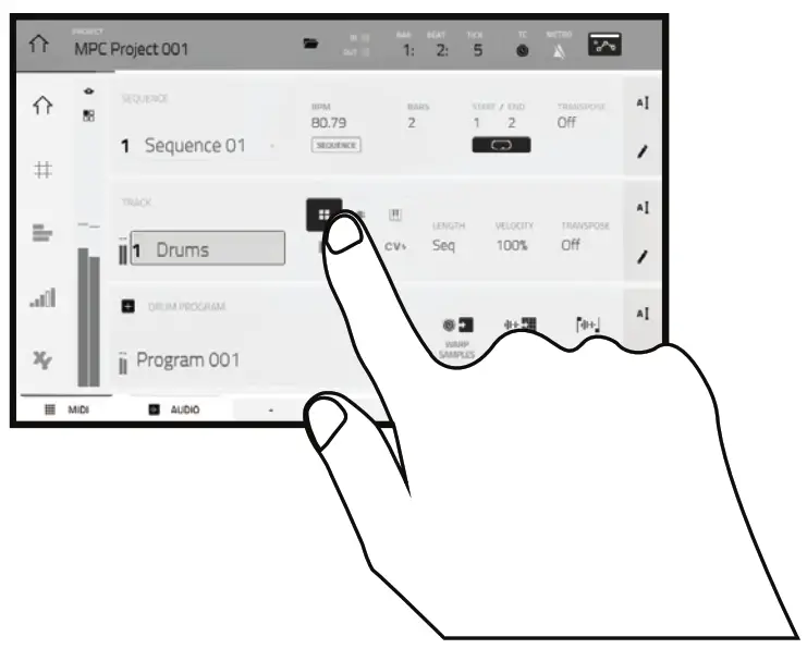 AKAI MPC ONE - Operation