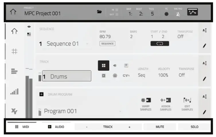 AKAI MPC ONE - previous