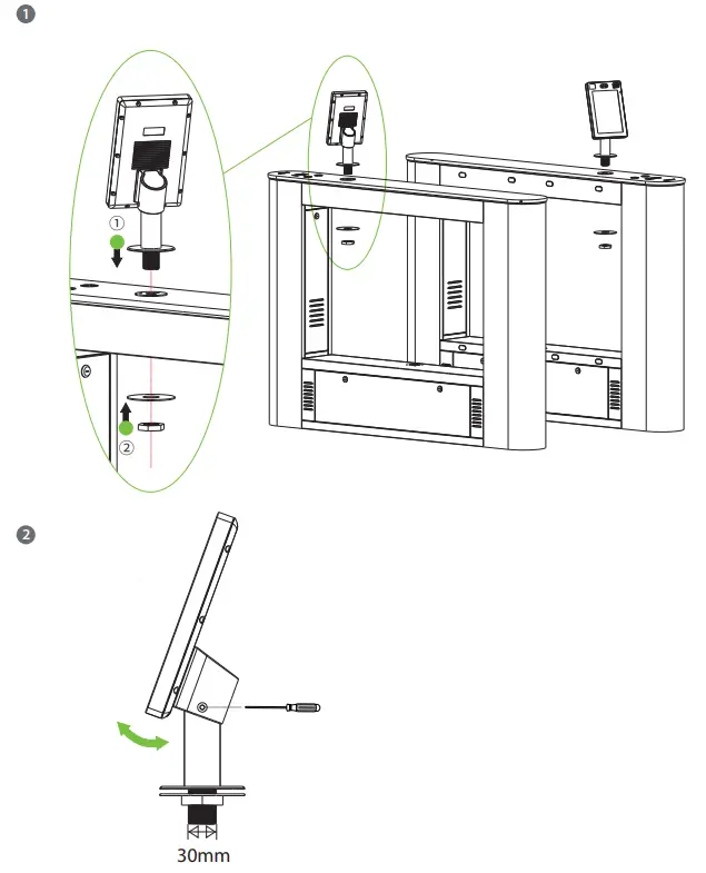 ZKTECO ProFace X (DS) Body Temperature Measurement Access - fig3