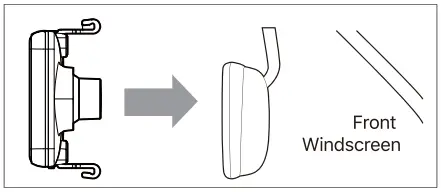 GKU M11 4K 11 Inch Mirror Dash Cam - FRONT