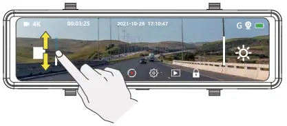 GKU M11 4K 11 Inch Mirror Dash Cam - HSND