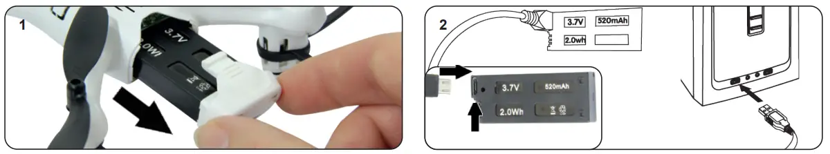 Charging process by USB