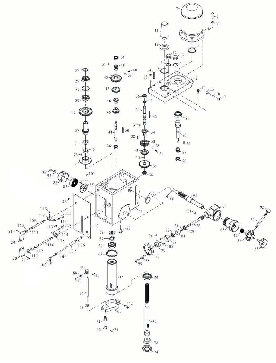 ITM INDUSTRIAL PRODUCTS TGMD400 Geared Head Drill Mill Machine - figure 3