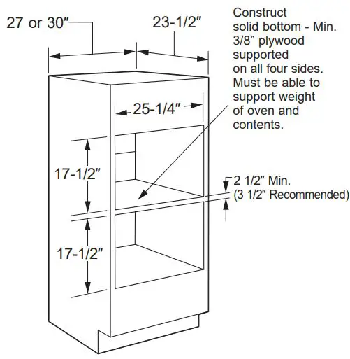Advantium Built-In Wall Oven Installation Guide - Installation over another Advantium Built-In oven