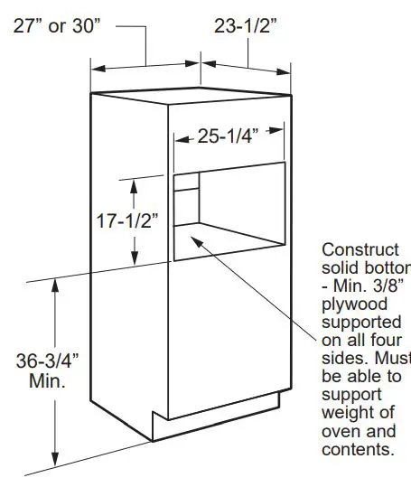 Advantium Built-In Wall Oven Installation Guide - Single Advantium Built-In Oven Installation