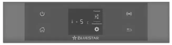 BLUESTAR BIRP30R0 Column Refrigerator and Freezer - Home Screen