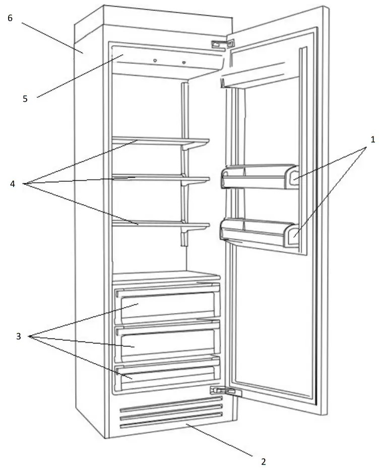 BLUESTAR BIRP30R0 Column Refrigerator and Freezer - Refrigerator