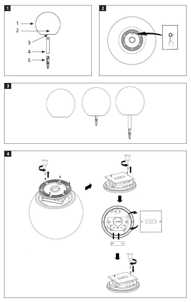ANSLUT 014231 Solar Globe LED - Figure 1