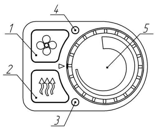 Autoterm PU 5 Control Panel for Air Heaters - Fig