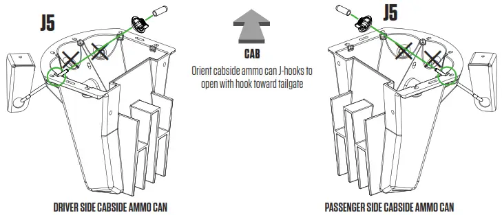 DECKED DG6 Chevy Silverado GMC Sierra Storage System - J-HOOKS