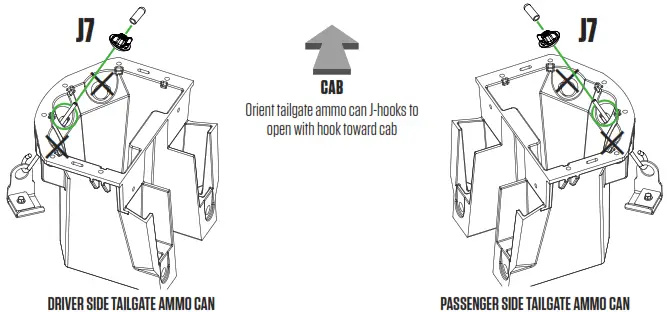DECKED DG6 Chevy Silverado GMC Sierra Storage System - J-HOOKS1