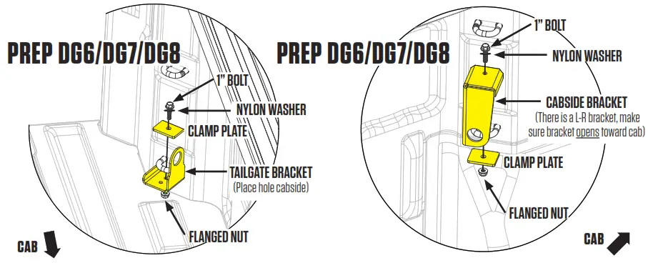 DECKED DG6 Chevy Silverado GMC Sierra Storage System - TAILGATE BRACKET