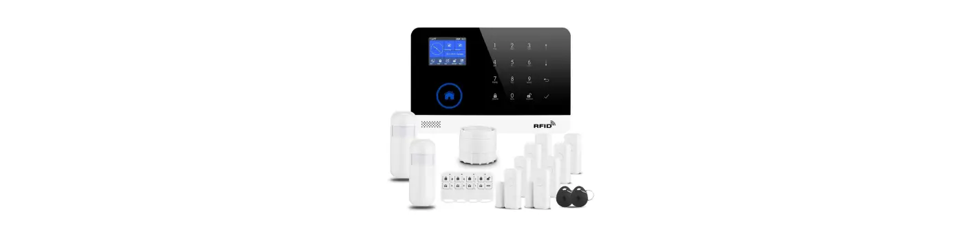 Pwishef Alarm Security System, Wireless Diy Burglar Alarm 18 Piece Kit Instructions Manual