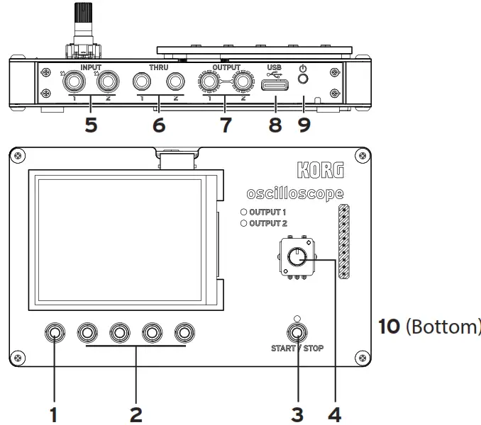 KORG NTS-2 Nu Tekt Oscilloscope Kit - functions