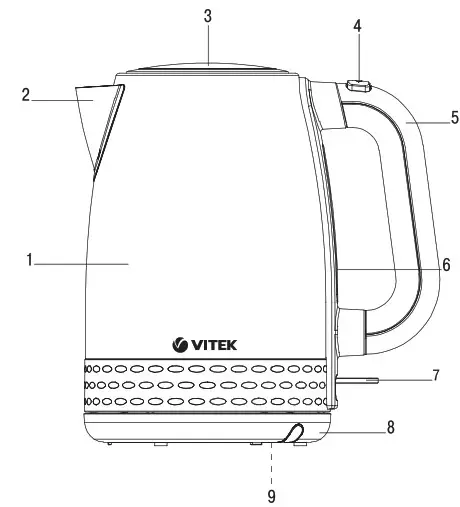 VITEK VT 7066 Electric kettle - cover
