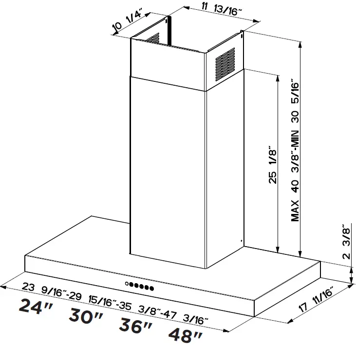 FABER STIL36SSV2 Stilo Wall Mount Range Hood 01