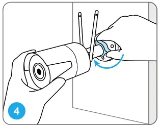 reolink RLC Series Smart HD Wireless WiFi Camera with Zoom - Install the Camera 4