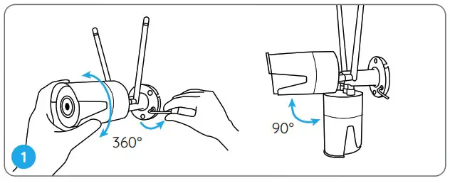 reolink RLC Series Smart HD Wireless WiFi Camera with Zoom - Install the Camera 5