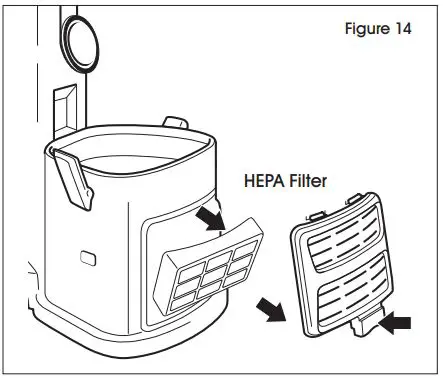 ULINE H-8831 Shark Navigator Lift-Away Vacuum User Guide - Figure 14