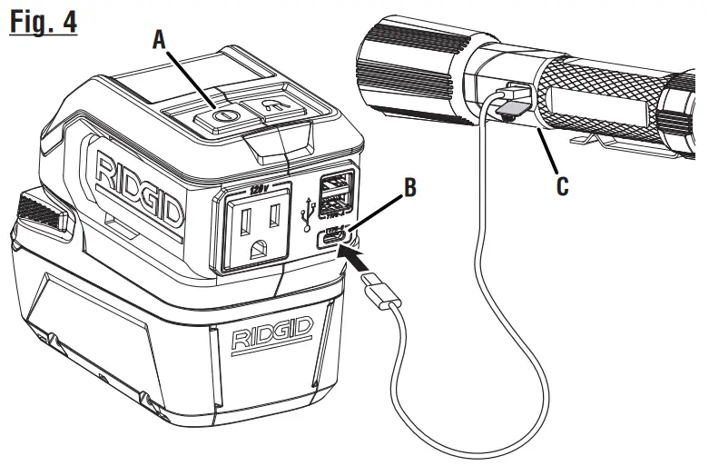 RIDGID R86097 18V Cordless 175-Watt Power Inverter - Fig4