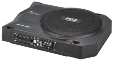 PYLE PLBX10A 10 Inch 900 Watts Low-Profile Active Amplified Car Audio Subwoofer System - 8