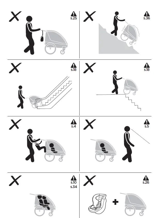 THULE Courier 2-Seat Kids Cargo Bike Trailer 1