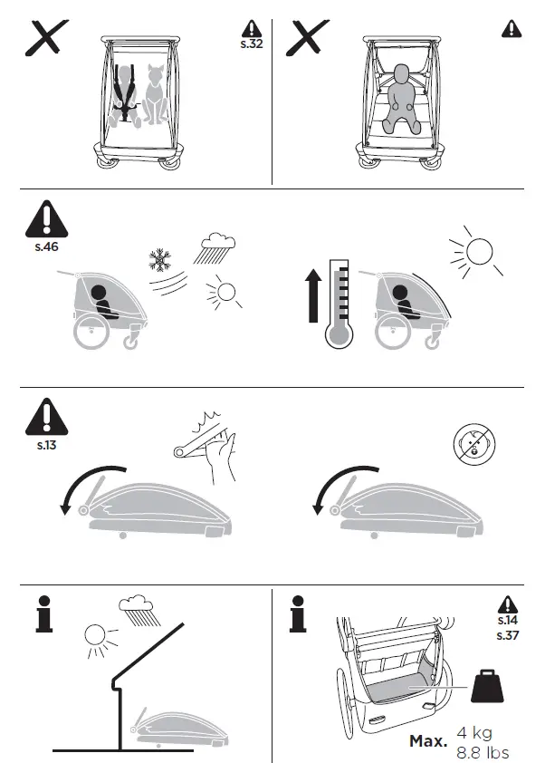 THULE Courier 2-Seat Kids Cargo Bike Trailer 3