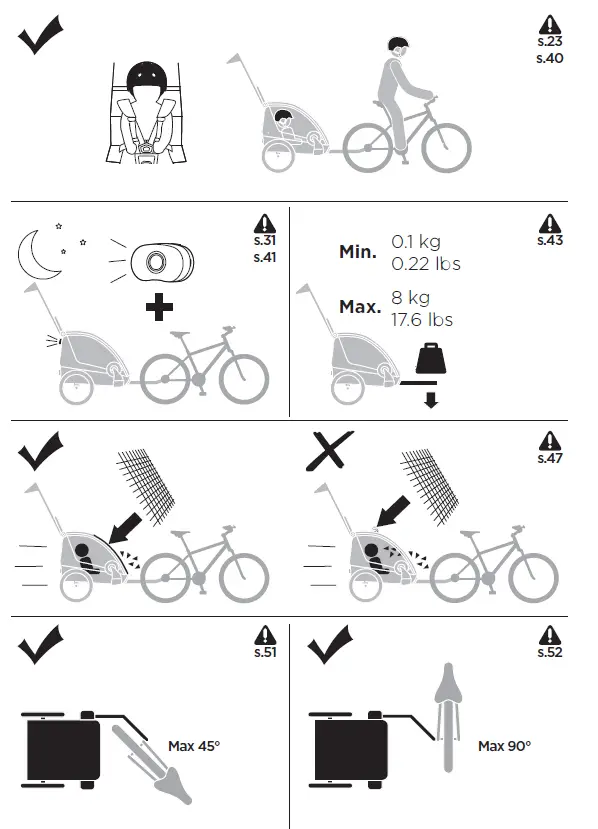 THULE Courier 2-Seat Kids Cargo Bike Trailer 4