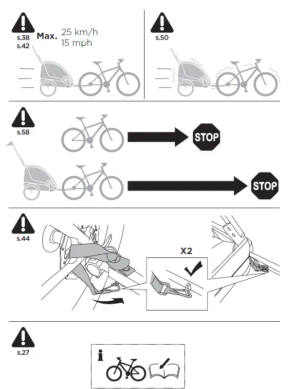 THULE Courier 2-Seat Kids Cargo Bike Trailer 5