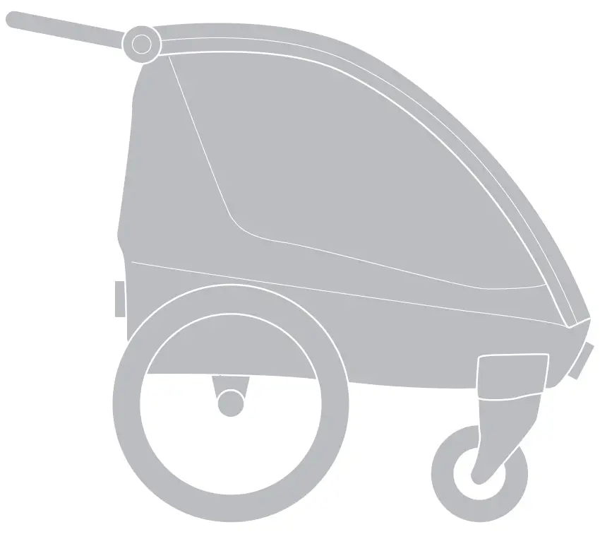 THULE Courier 2-Seat Kids Cargo Bike Trailer