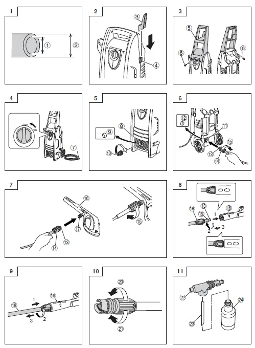 HiKOKI AW 130 High Pressure Washer 1