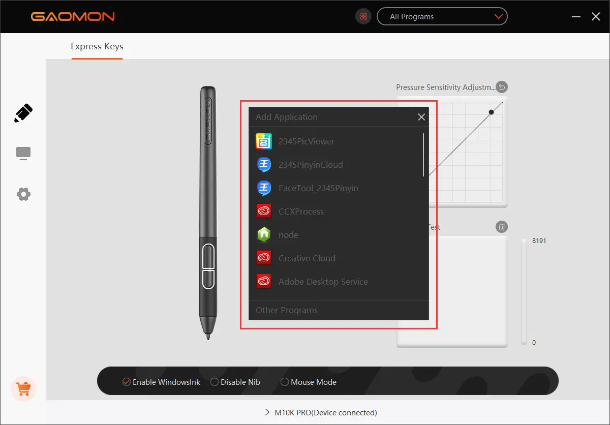 GAOMON M10K PRO 10 x 6 25 Inches Art Digital Graphic Tablet - Function Setting 16