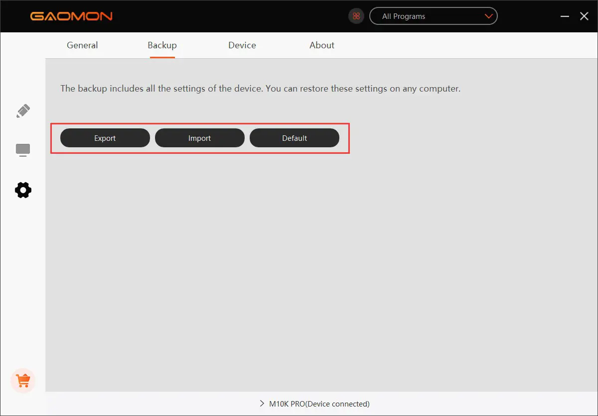 GAOMON M10K PRO 10 x 6 25 Inches Art Digital Graphic Tablet - Function Setting 17