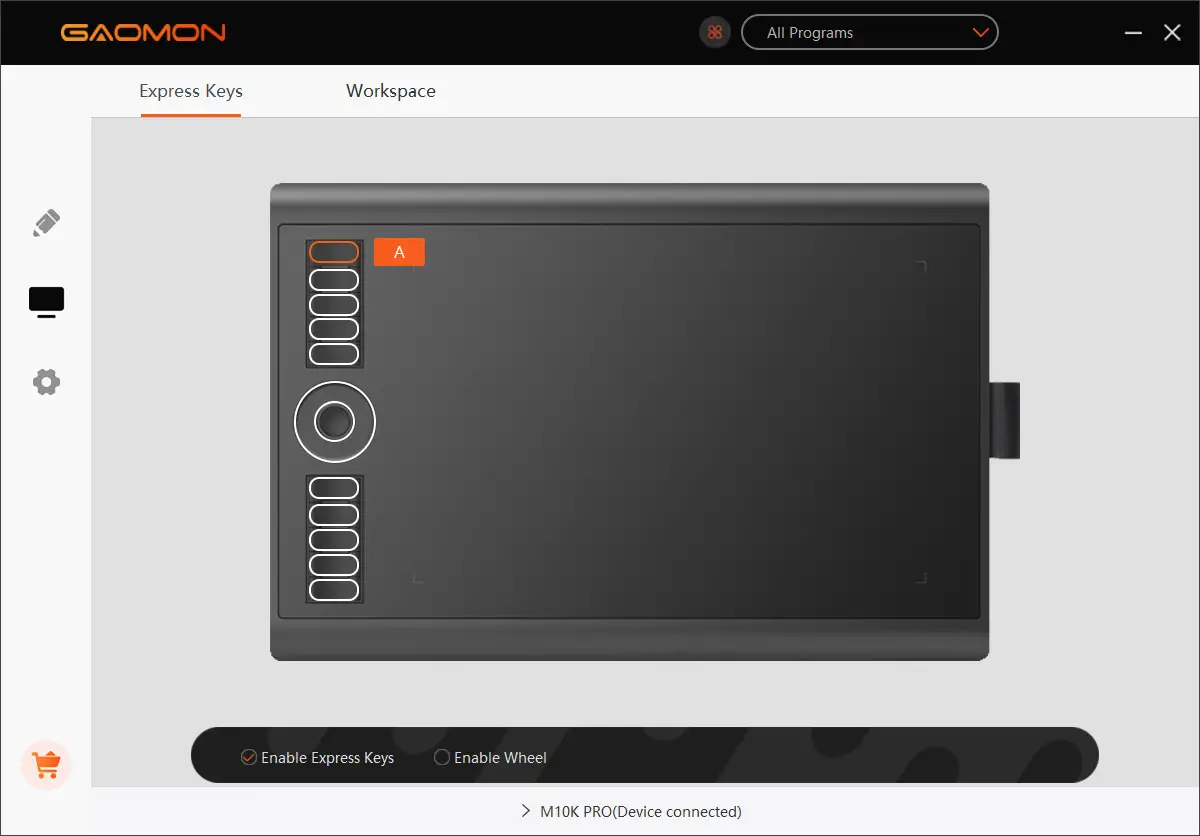 GAOMON M10K PRO 10 x 6 25 Inches Art Digital Graphic Tablet - Function Setting 5