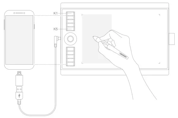 GAOMON M10K PRO 10 x 6 25 Inches Art Digital Graphic Tablet - Product Overview 5