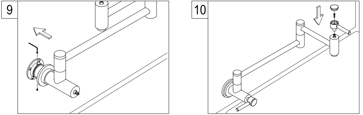 KINGSTON KS4102PKL Pot Filler in Polished Brass fig 3
