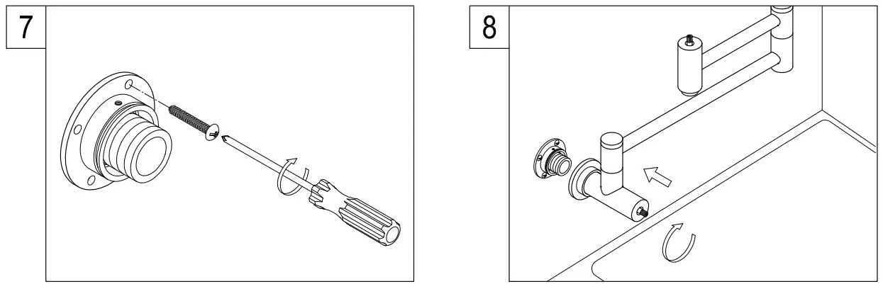KINGSTON KS4102PKL Pot Filler in Polished Brass fig 4