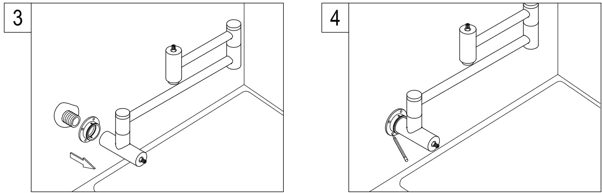 KINGSTON KS4102PKL Pot Filler in Polished Brass fig 7