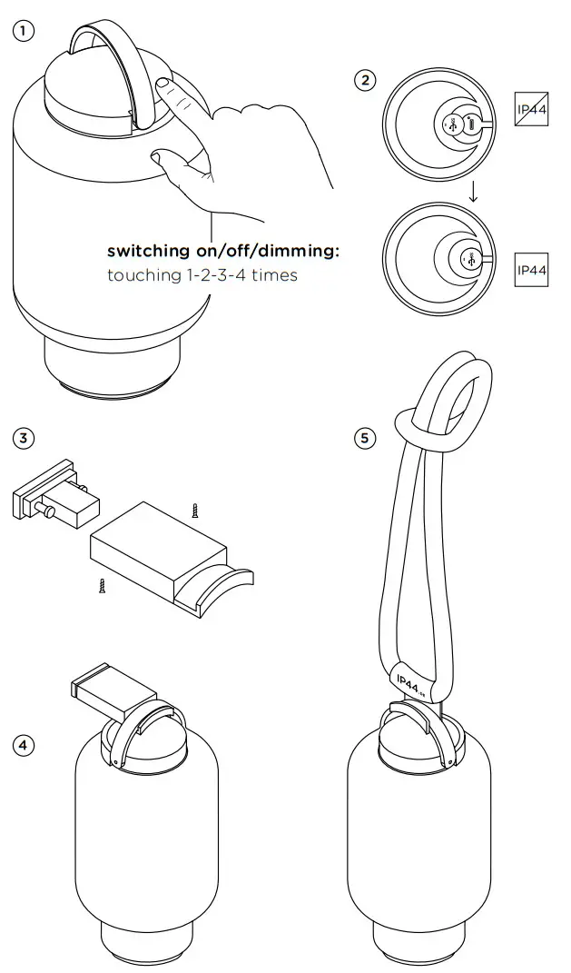 IP44 DE qu Outside Lighting Light Pendant