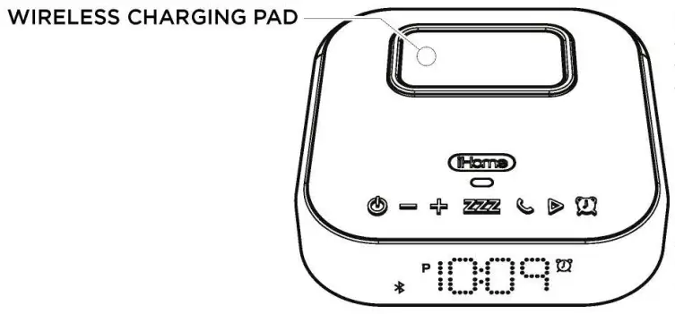 iHome iBTW22 Wireless Charging plus Speaker-fig2