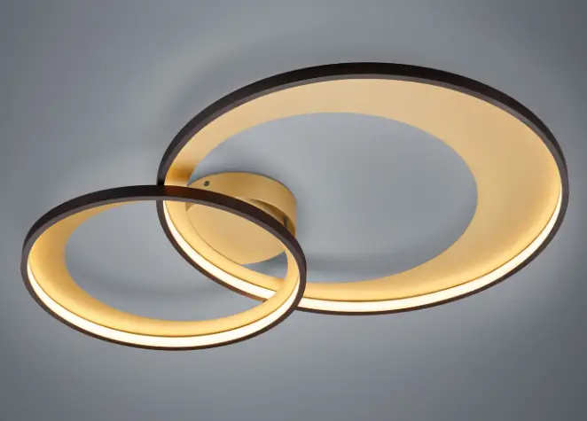 674011232 LED ceiling lamp Trio Phoenix 120x30cm matt black